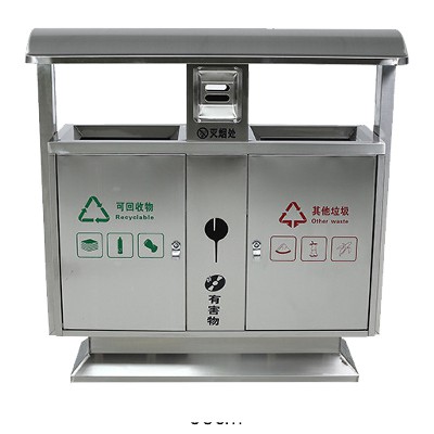 中山不锈钢镀锌板环卫垃圾桶景区街道商用户外分类垃圾桶多款组合