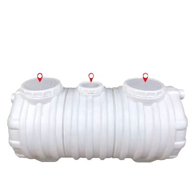 厂家生产pe塑料化粪池 三格塑料化粪池1立方加厚化粪池