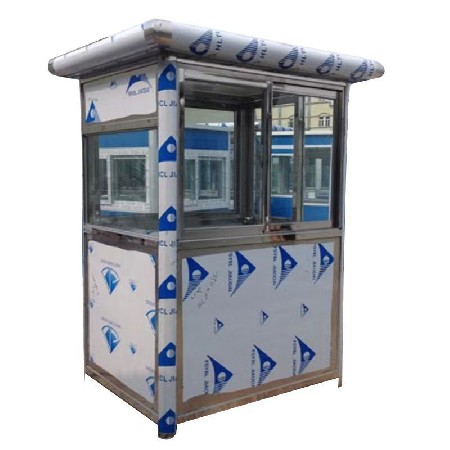 移动不锈钢厂家收费岗亭门卫亭隔离室值班亭户外岗亭房活动房保安