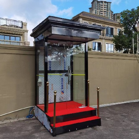 岗亭保安亭户外可移动高档售楼部楼盘站岗岗亭形象高档门卫亭中山