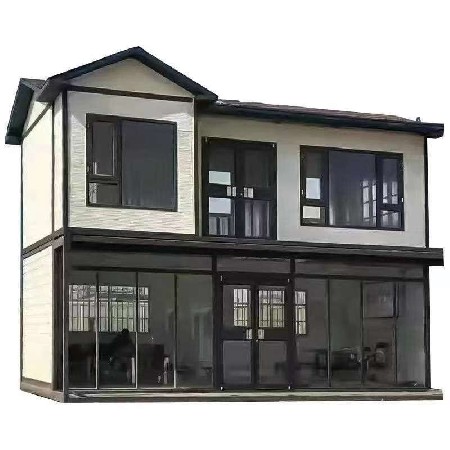 集成房屋活动板房农村房建筑轻钢别墅可移动民宿临时办公阳光房