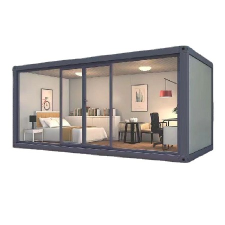中山集装箱移动房住人轻钢移动房组装简易房工地宿舍箱阳光房框架