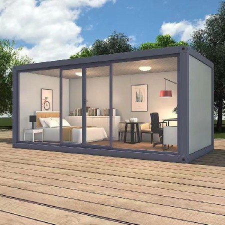 创意金属雕花岗亭户外农家乐防火可移动房屋钢结构售亭轻钢民宿房