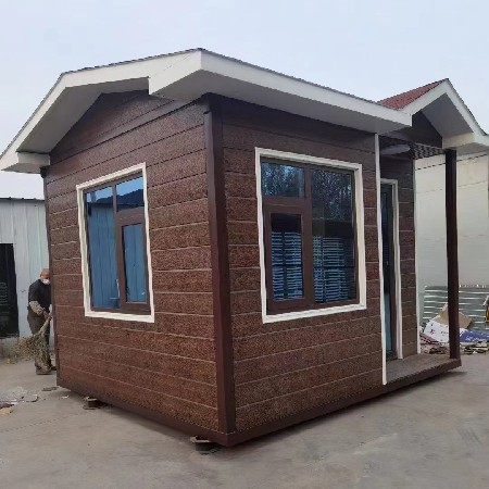 花园户外简易仿古屋凉亭小型房子售货亭保安亭移动公园售票房组装