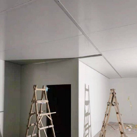 彩钢板荚芯棉净化无尘车间隔墙吊顶保温材料岩棉板泡沫板隔墙下单